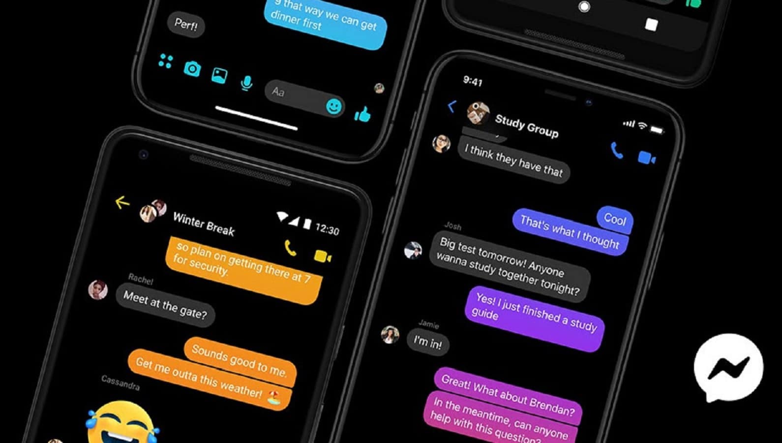 facebook messenger dark mode