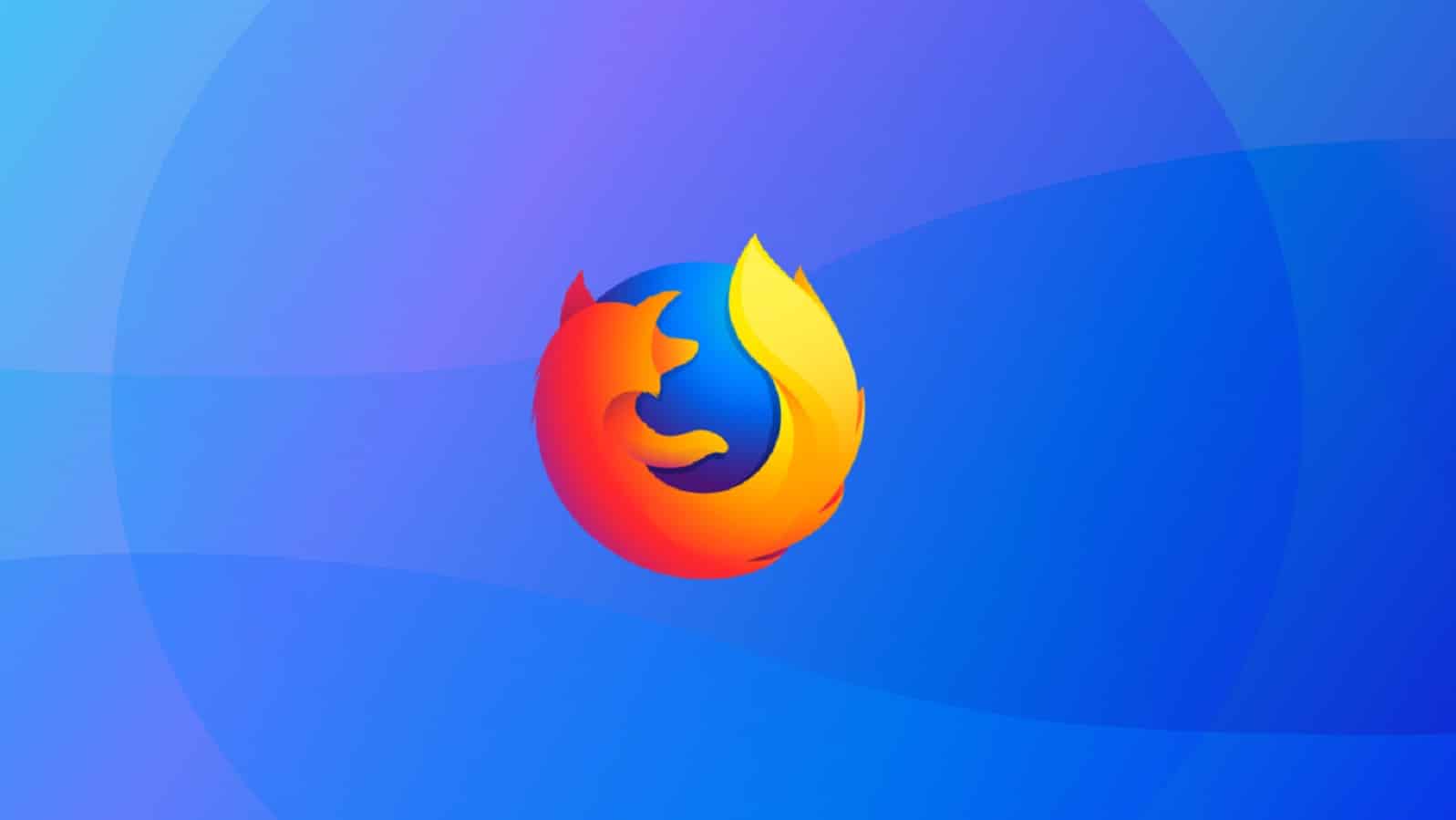 Mozilla firefox logo on blue background