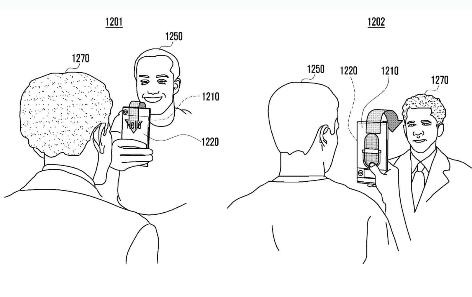 Samsung wrap display patent