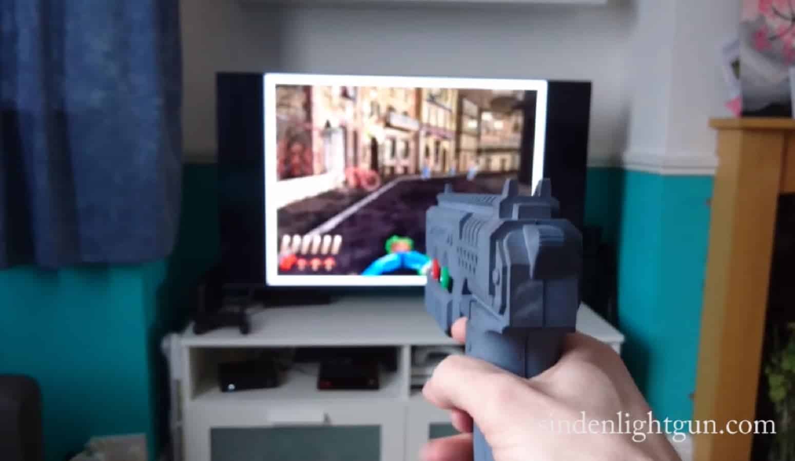 There s finally an arcade style light gun that works with LCD screens