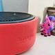 Amazon echo dot kids edition on table with toys