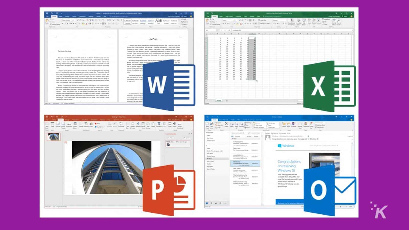 Какие приложения входят в состав microsoft office 2019 года