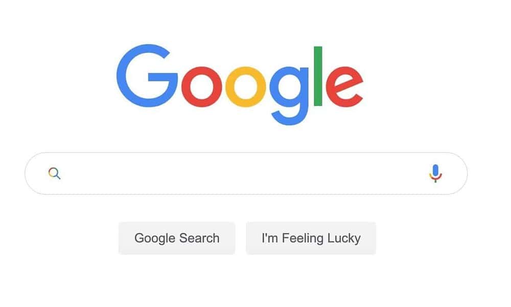 google search page