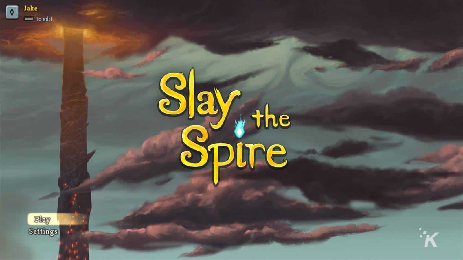 slay the spire title screen