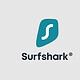 Surfshark logo on grey background