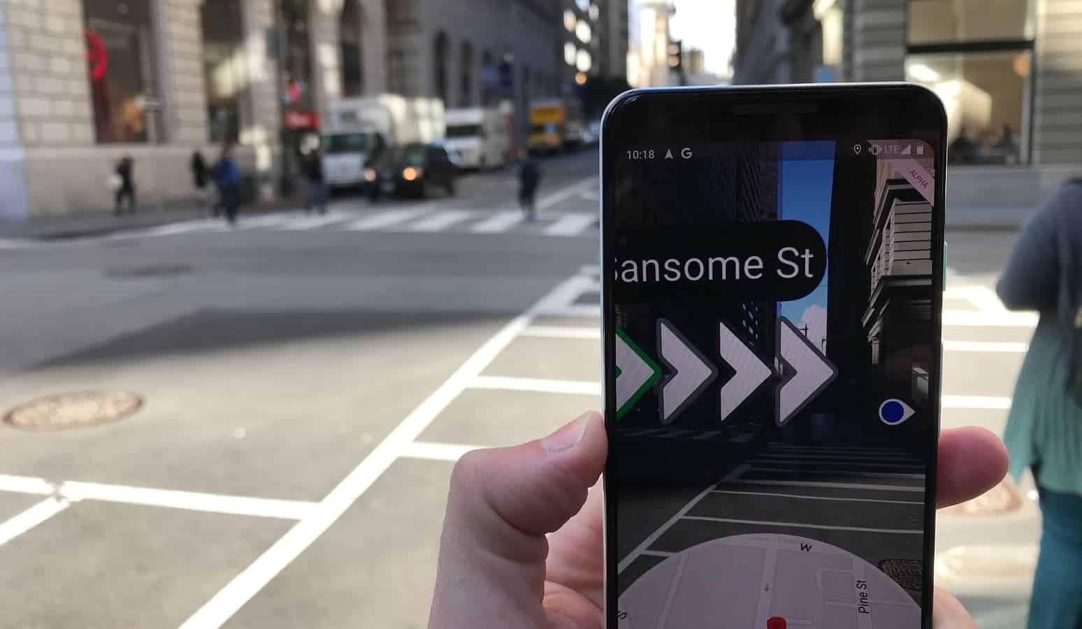 google maps ar