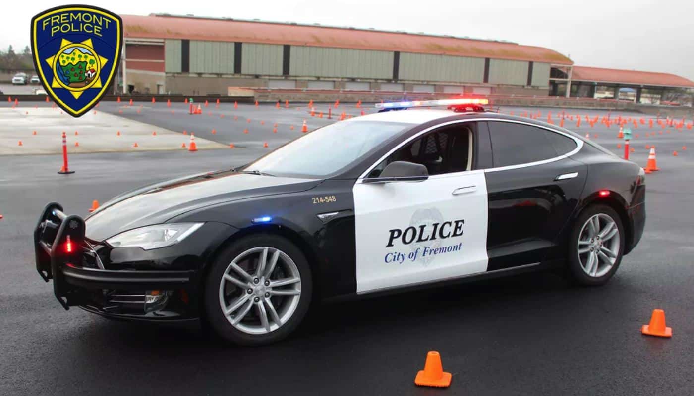 Fremont police tesla cop car