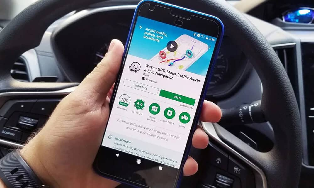 waze app on phone