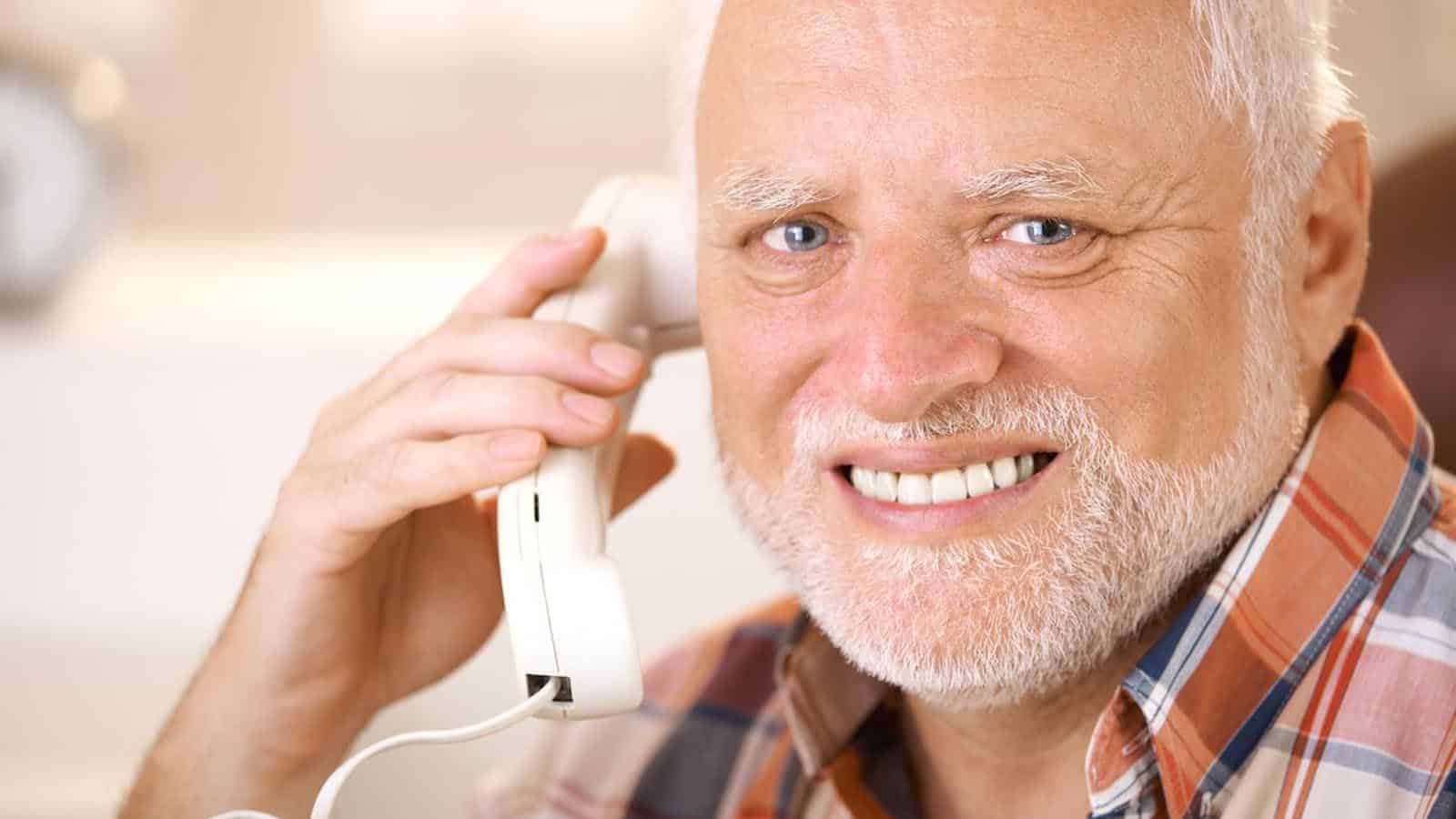 harold on the phone