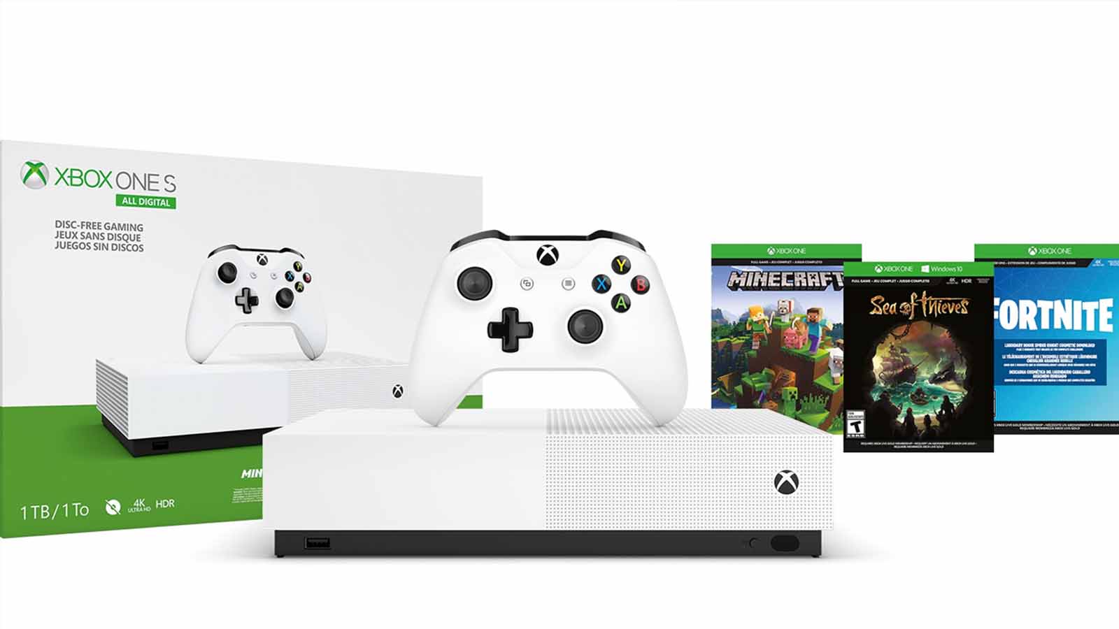 Snag an Xbox One S 1TB All-Digital with 3 games for only $149 right now