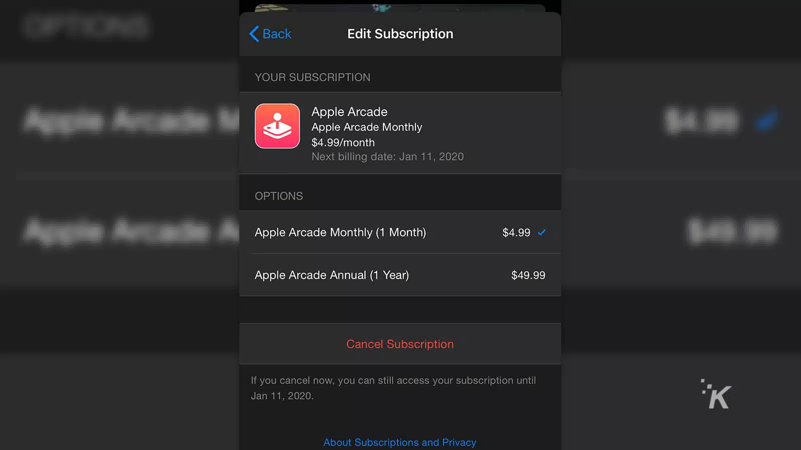 apple arcade yearly subscription
