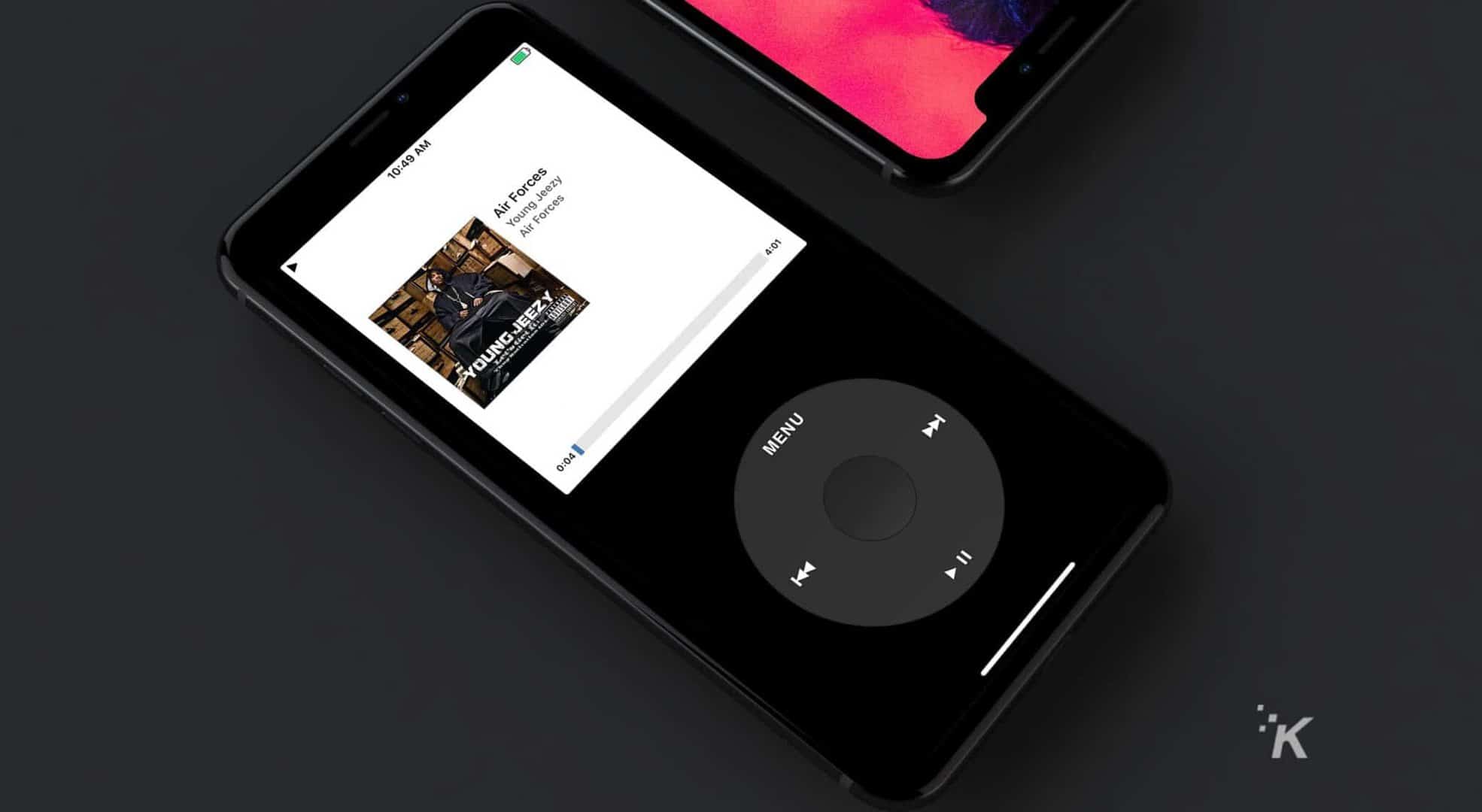 old iphone music player app