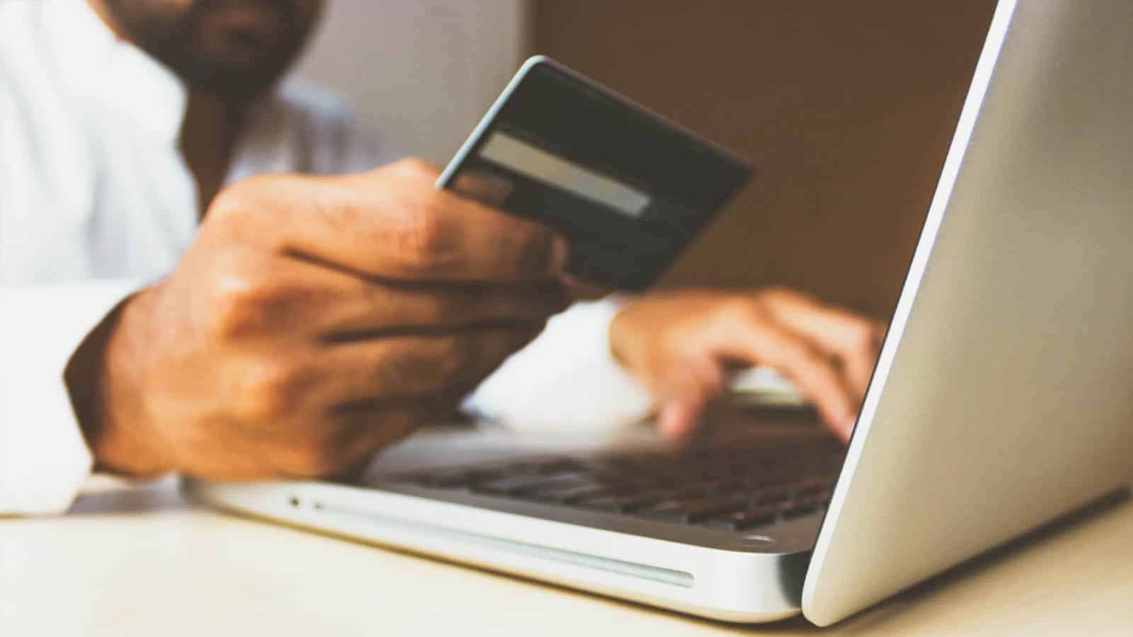 Online shopping with credit card