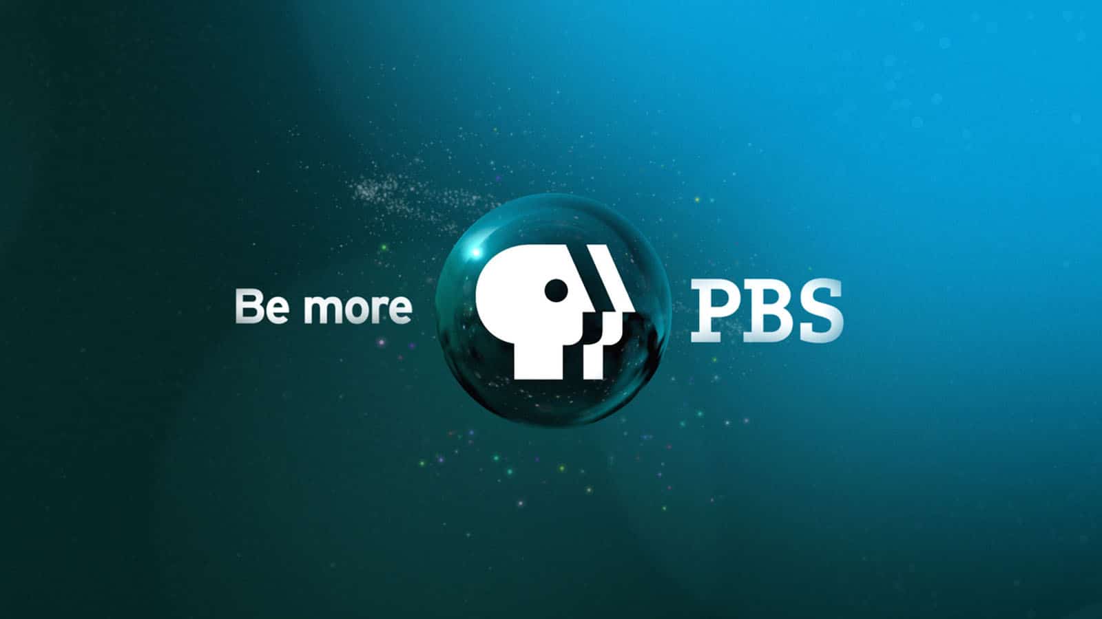 pbs logo on blue background