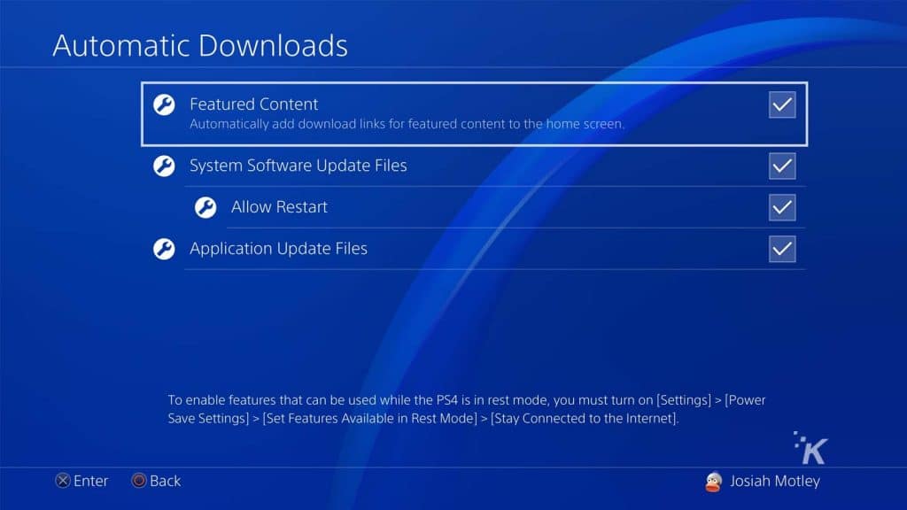 playstation 4 automatic downloads