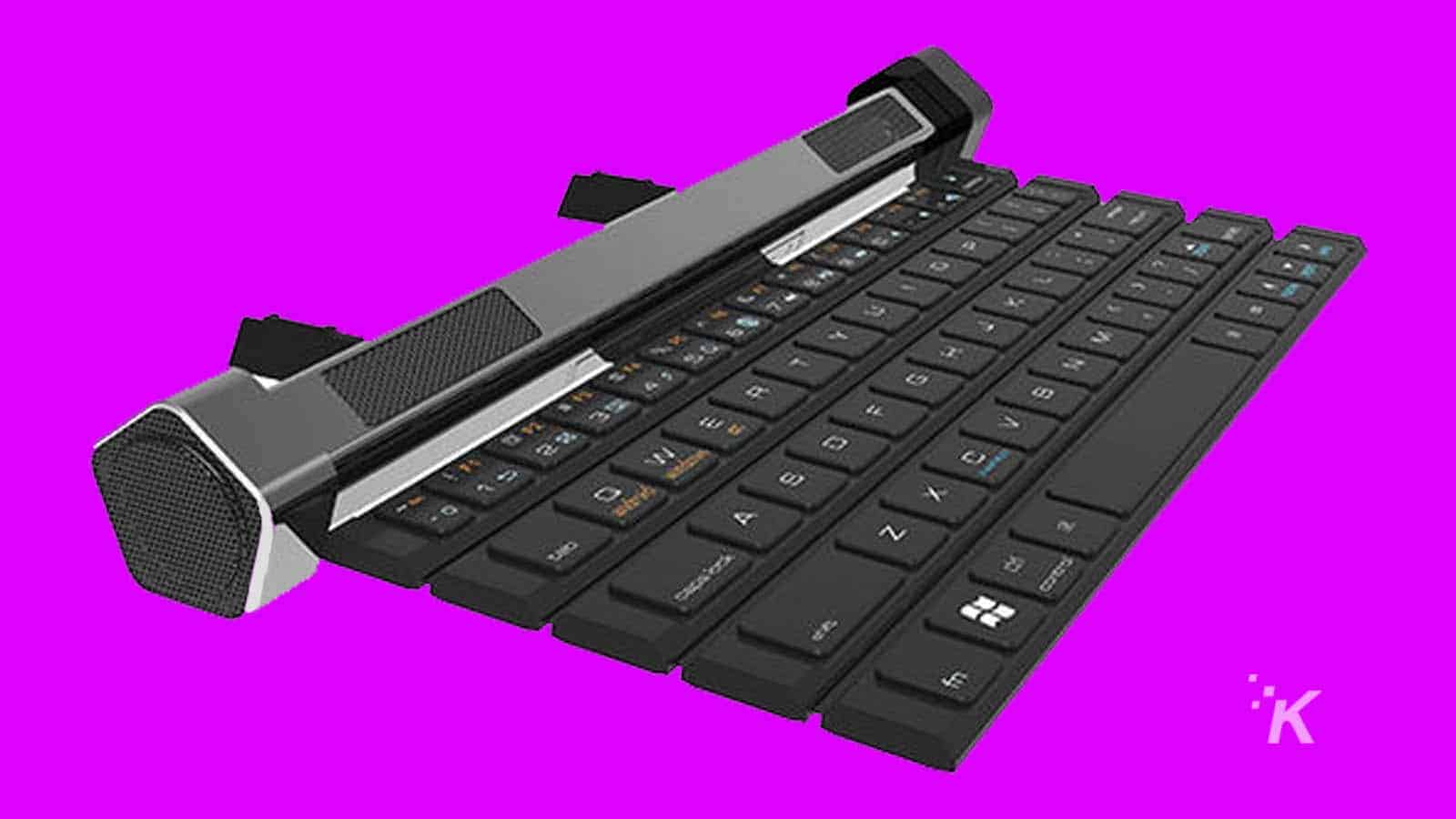 Get this rollable Bluetooth keyboard and speaker combo for only $79