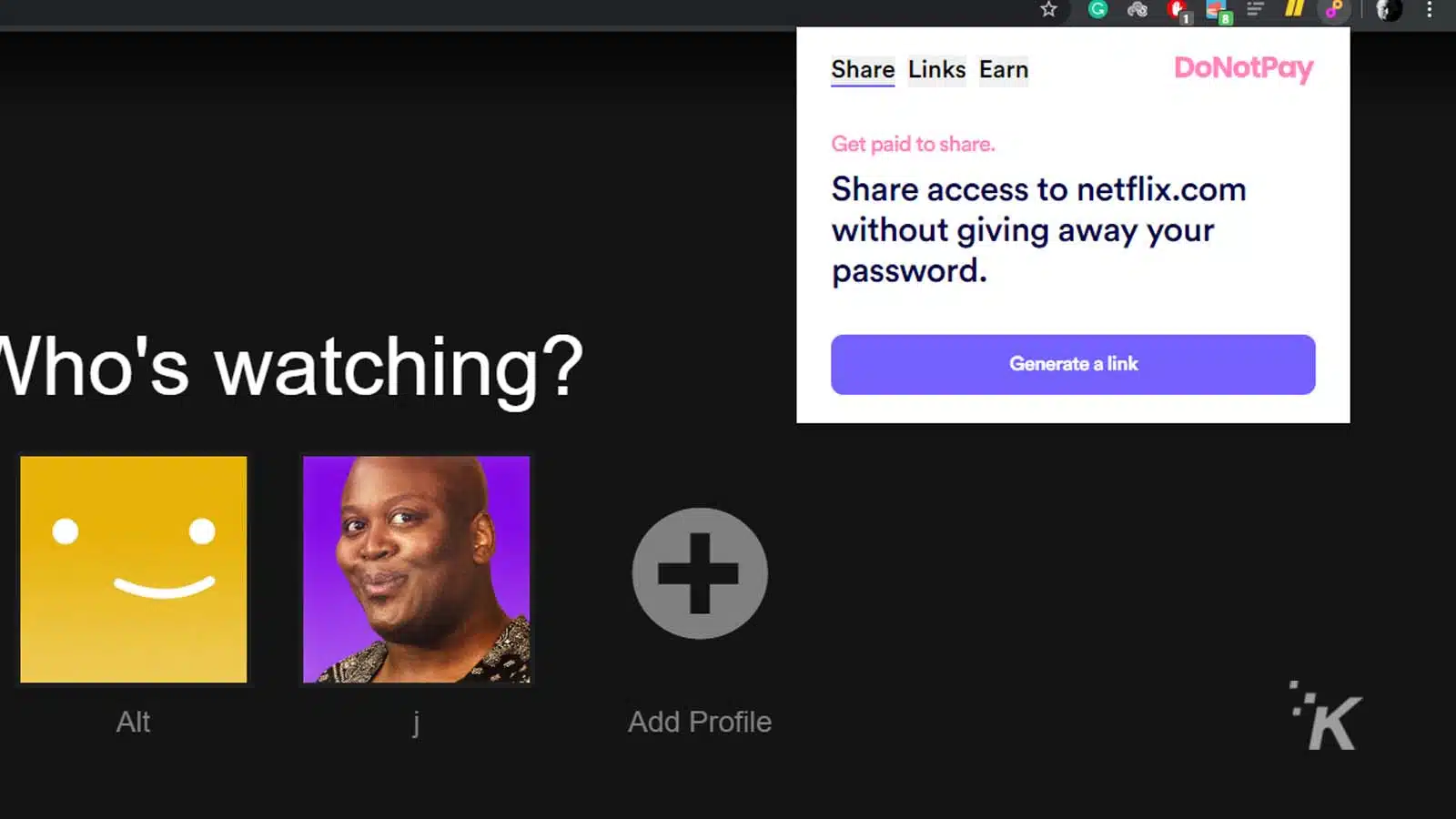donotpay for netflix