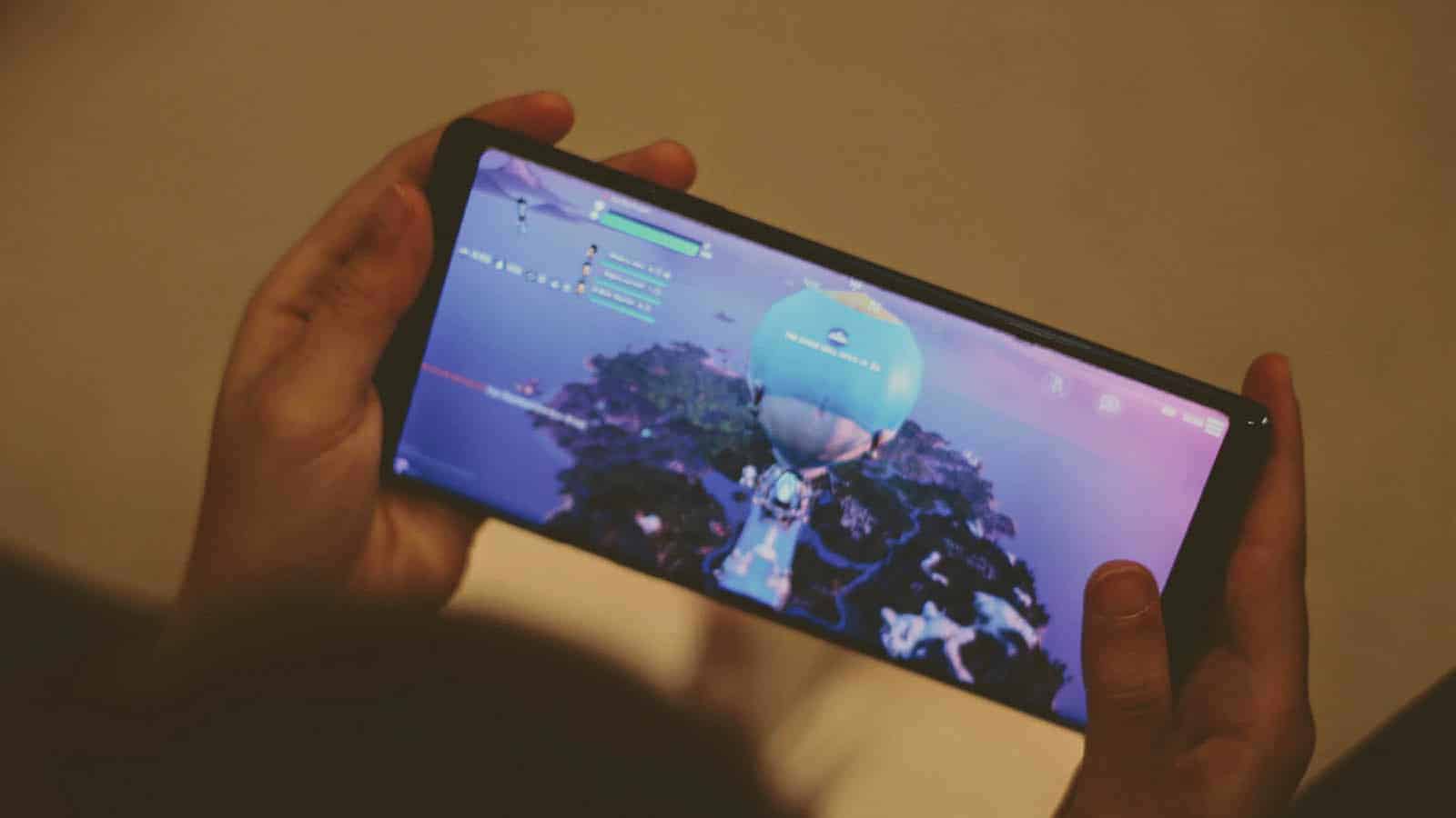 Fortnite on smartphone