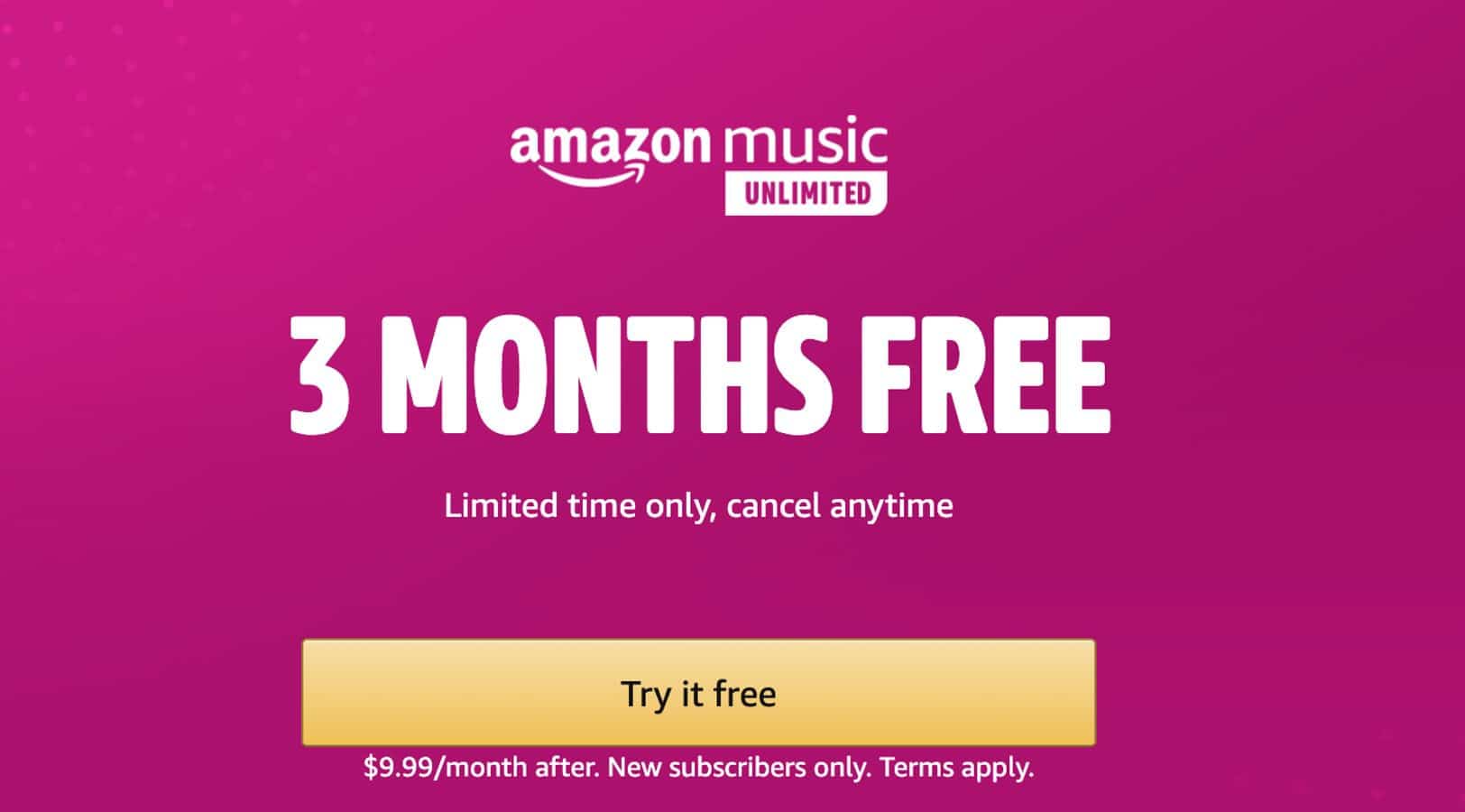 Amazon is blessing new subscribers with 3 free months of Amazon Music ...