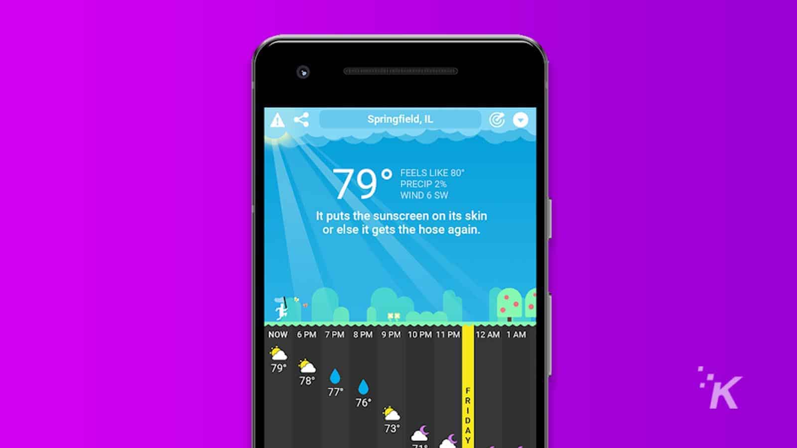 carrot weather app