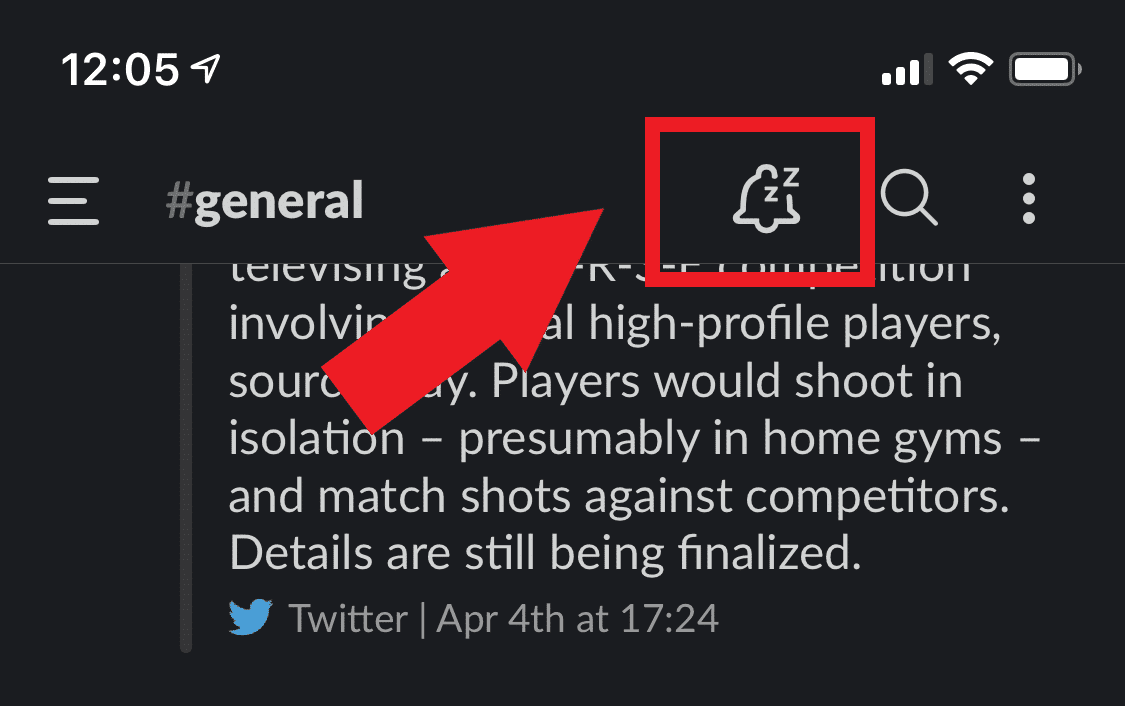 slack notifications