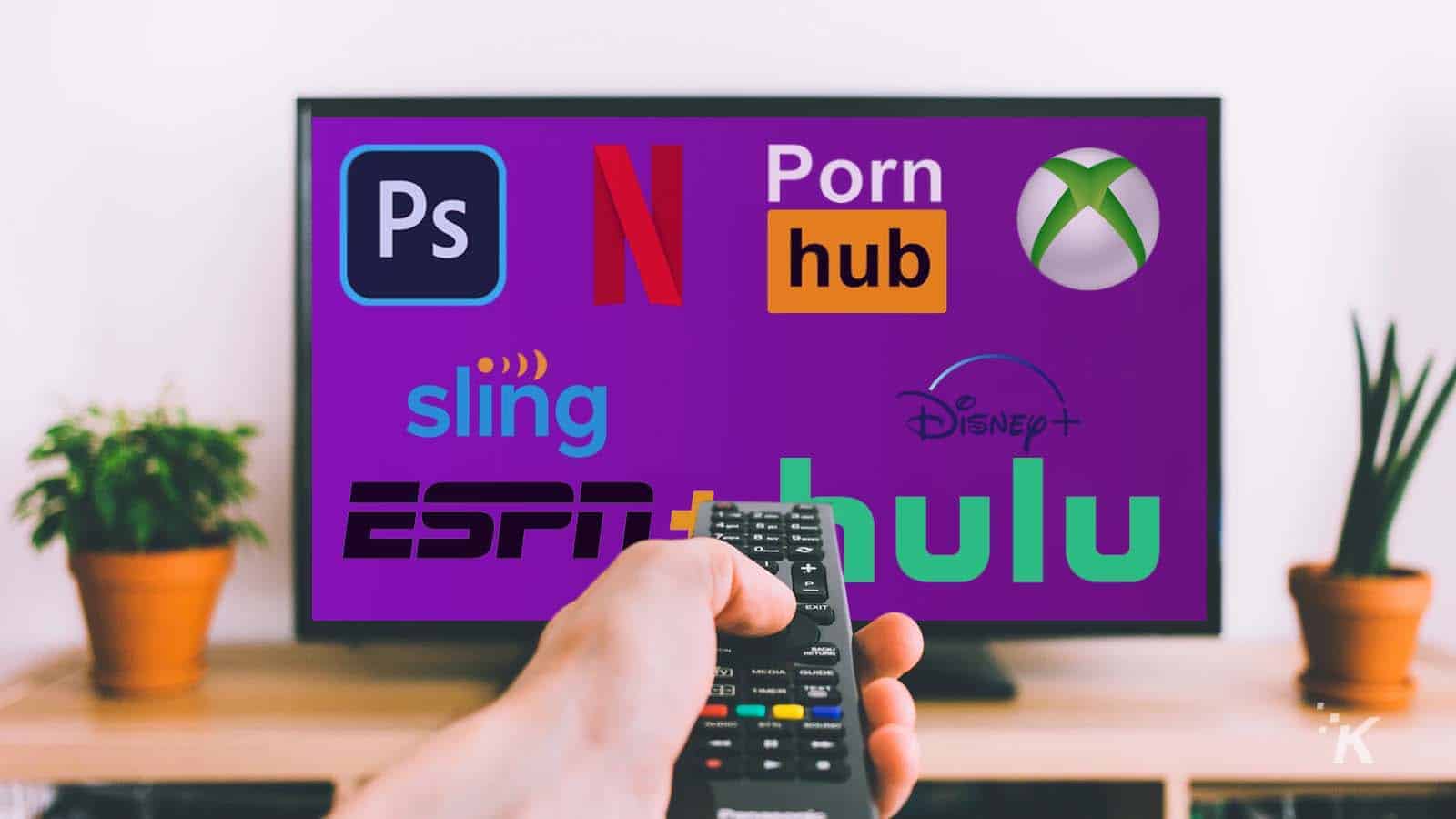 Streaming services on tv