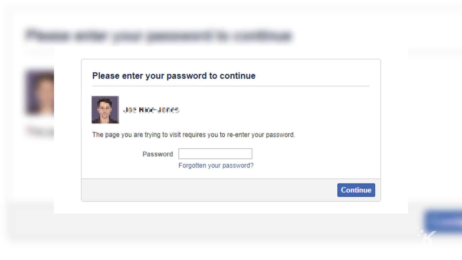 Facebook photo transfer password