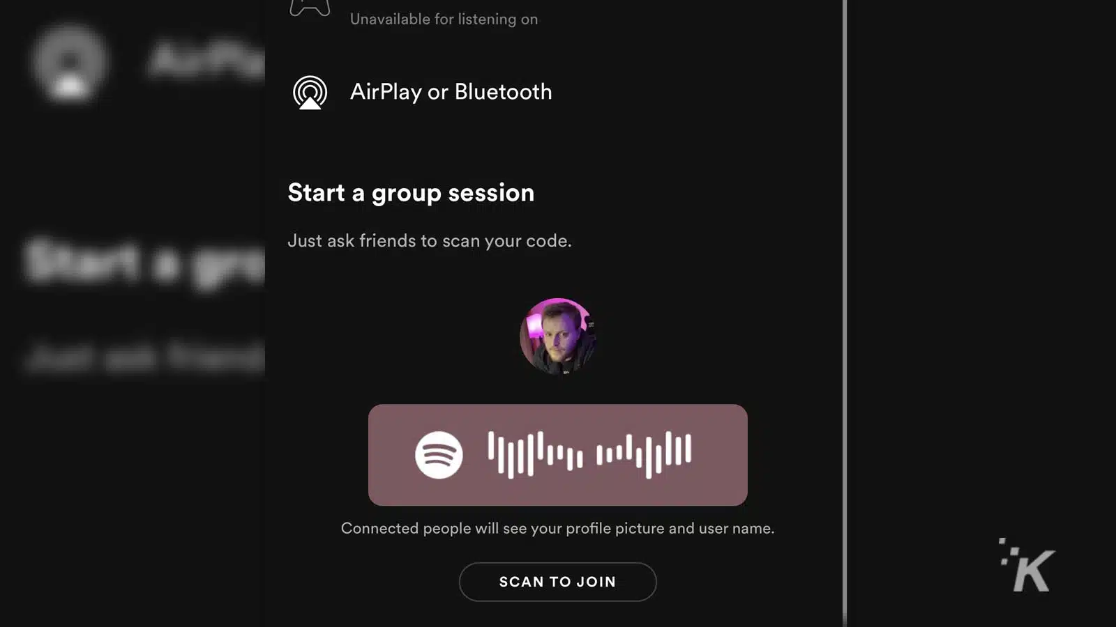 spotify group session how to