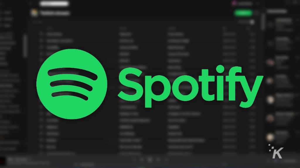 Spotify logo blurred background