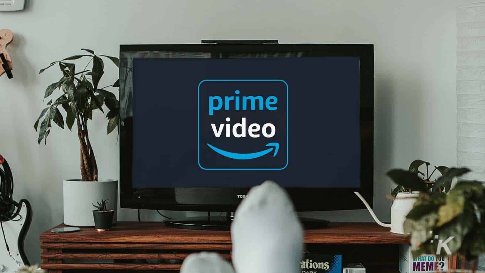 Amazon prime video on tv set