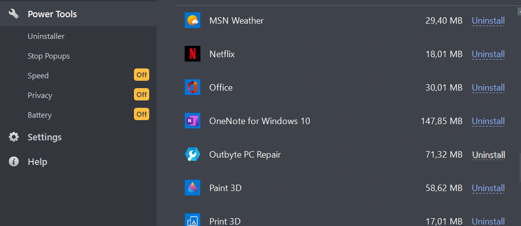 outbyte