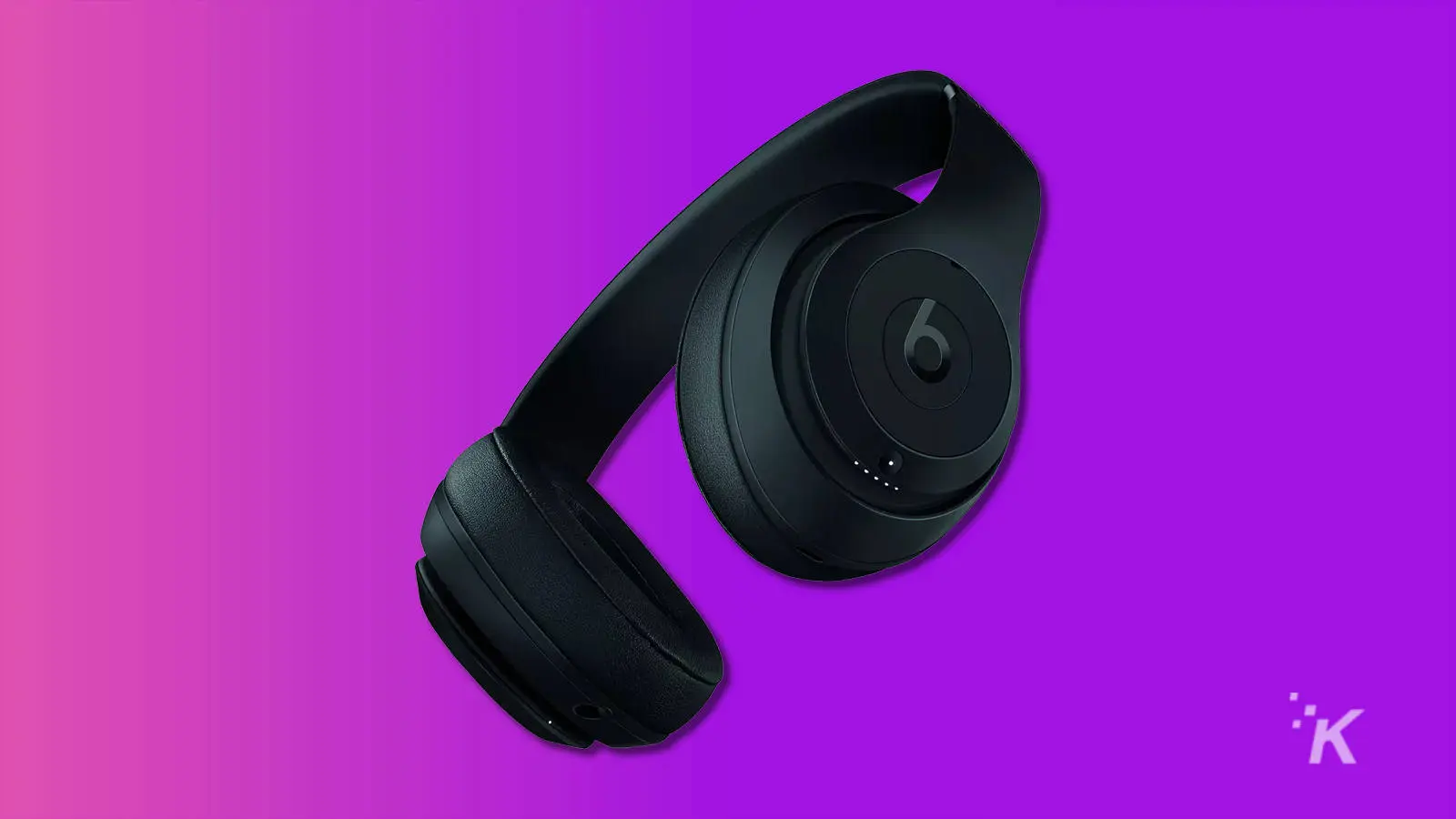 beats studio3 headphones on purple background