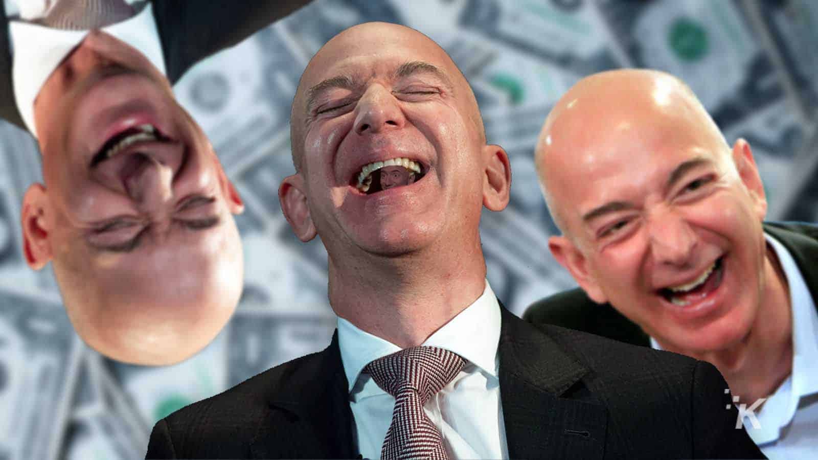 Jeff bezos laughing a lot