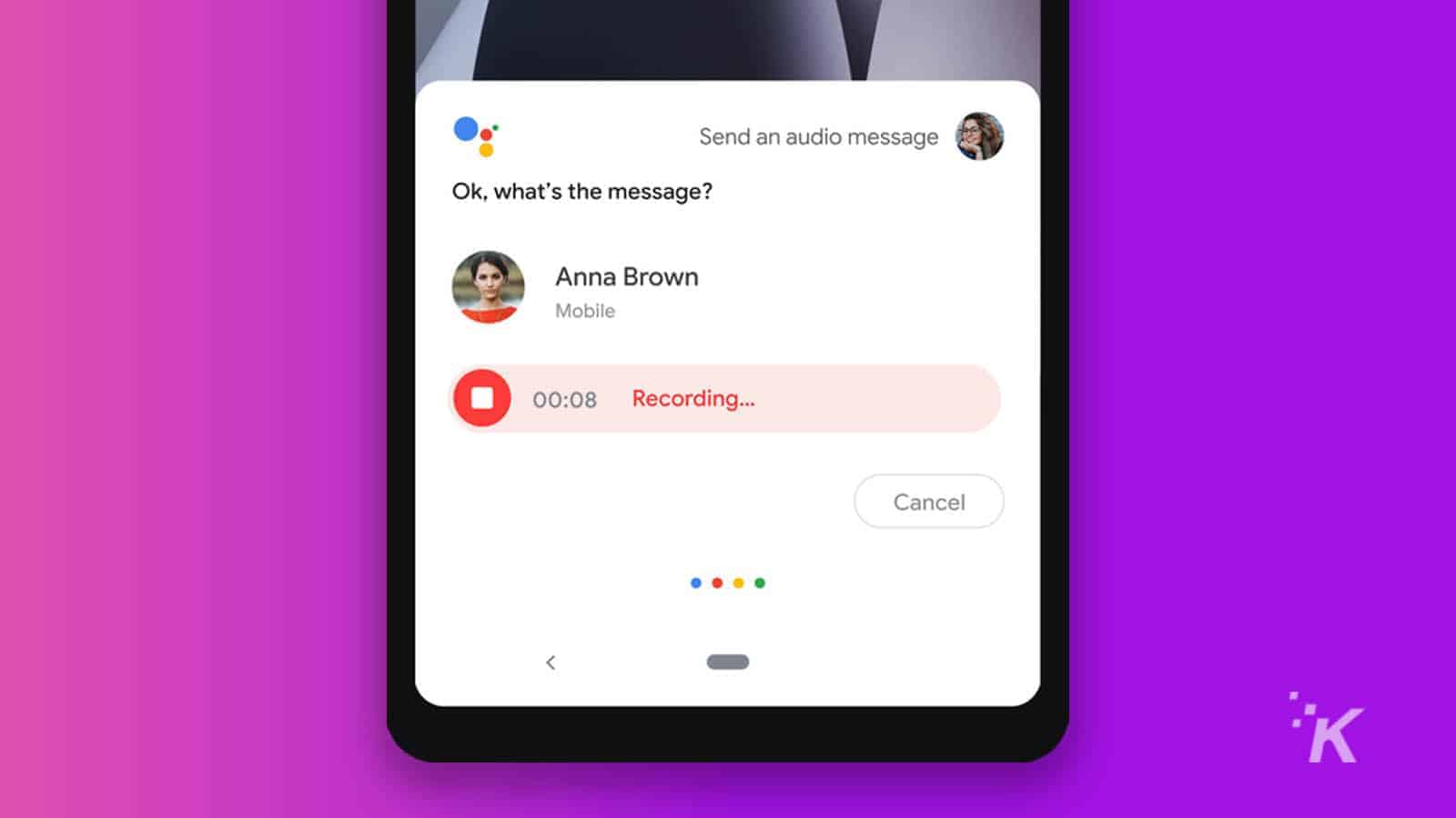 Google assistant voice memos