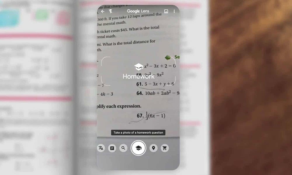 How to use Google Lens to solve math and science equations