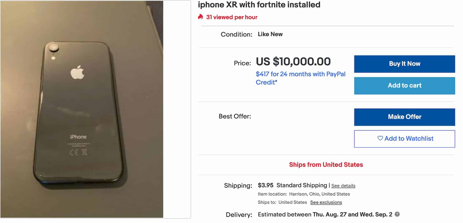 iPhones With Fortnite Installed Up for Sale on  for Thousands of  Dollars