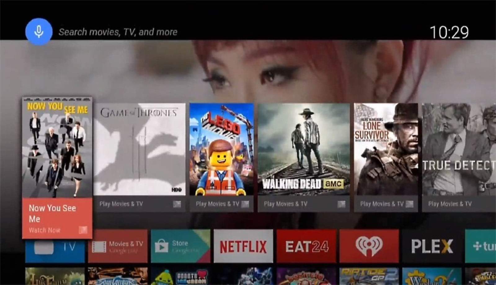 Android tv dashboard