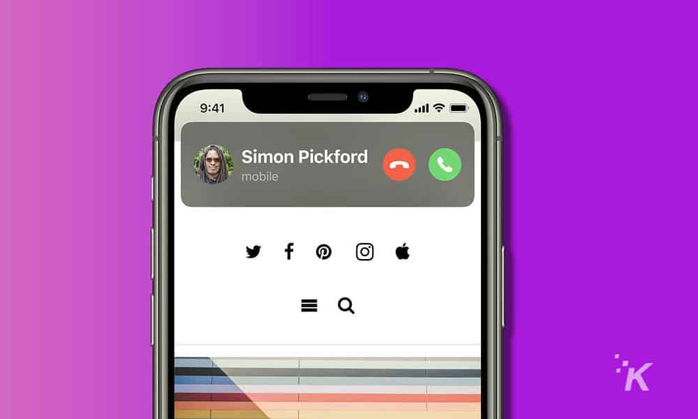 ios 14 incoming call