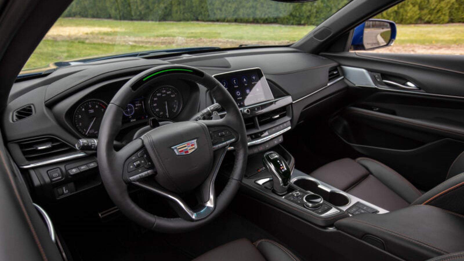 interior of a cadillac ct4-v