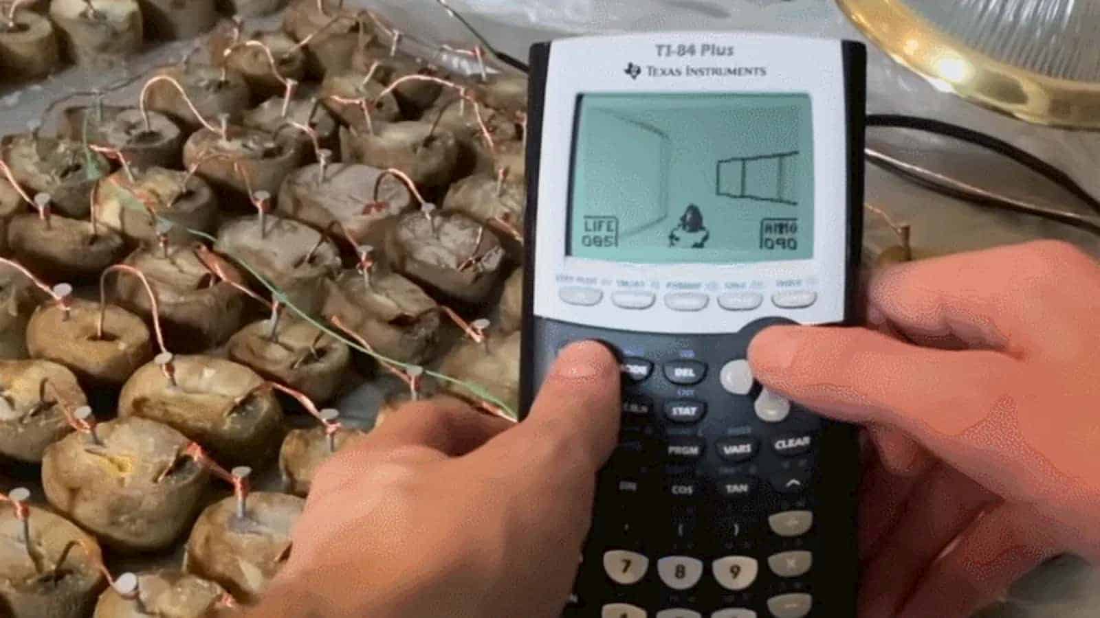 here-s-doom-being-played-on-a-calculator-powered-by-old-potatoes