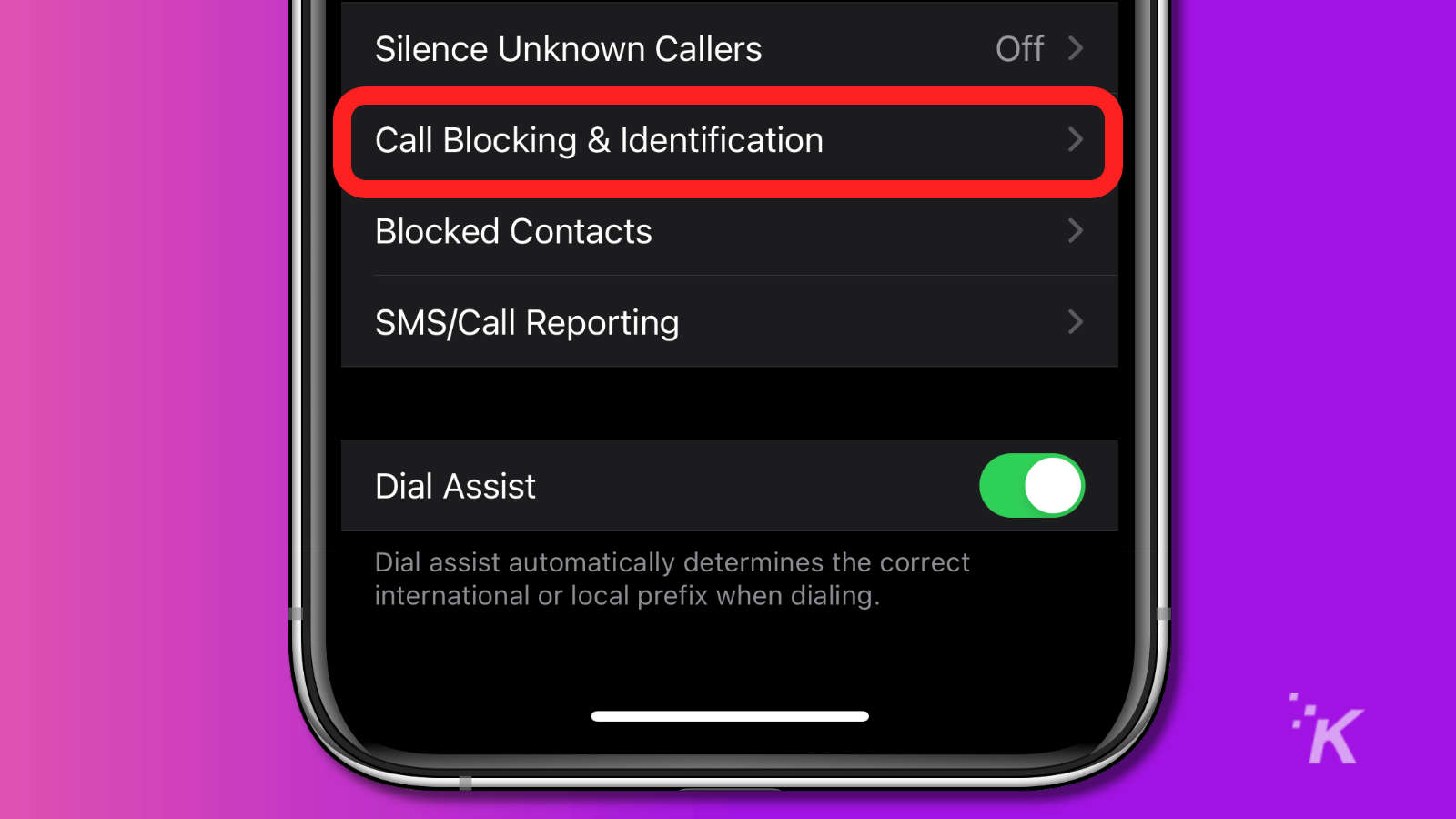 ios spam call blocking