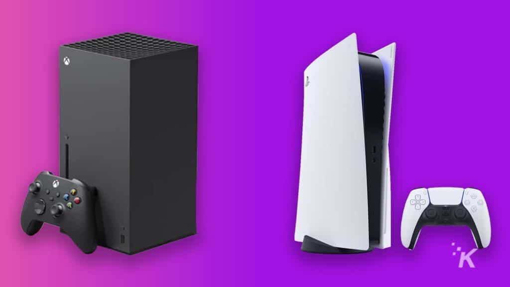 xbox series x and playstation 5 console