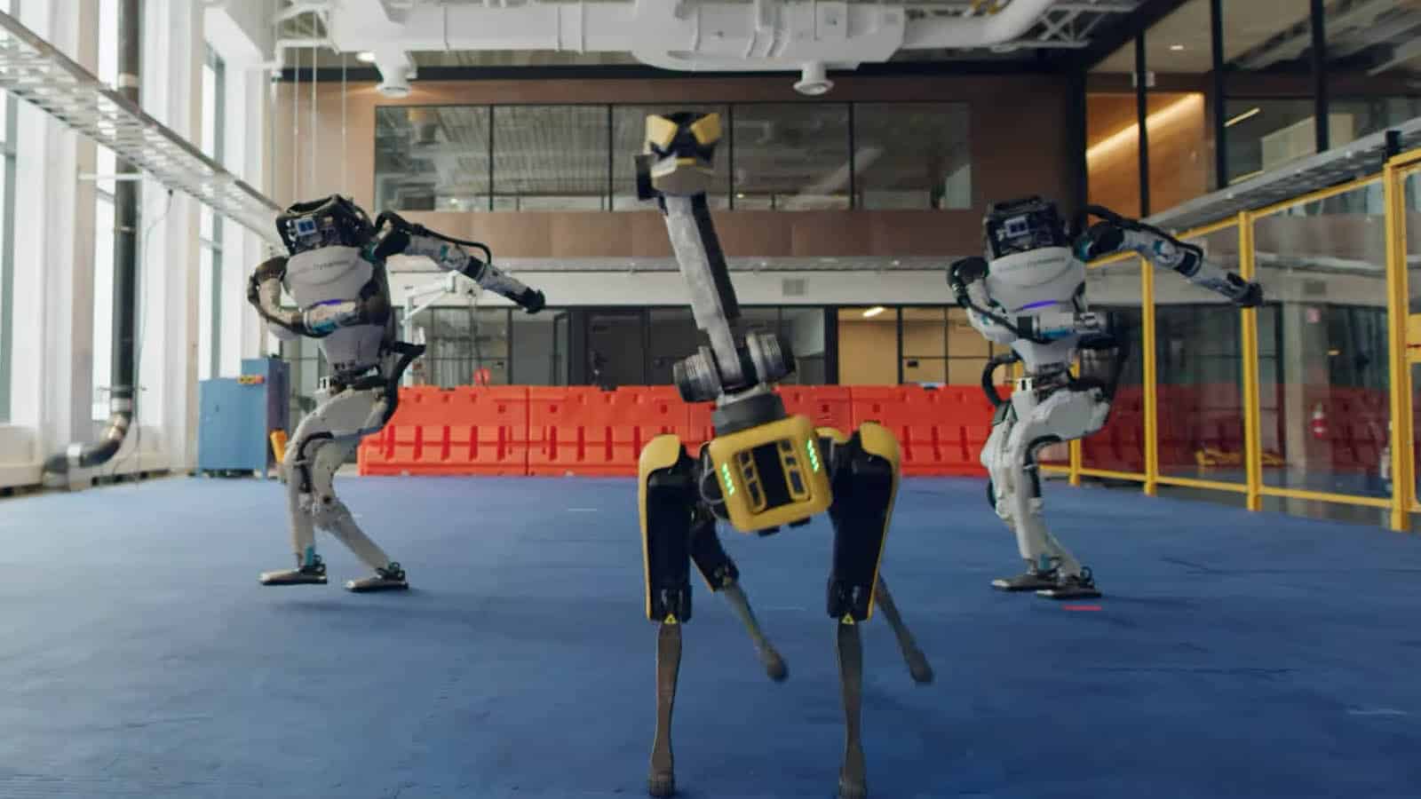 Boston dynamics robots dancing