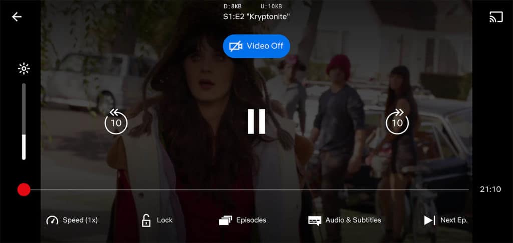 netflix audio only mode