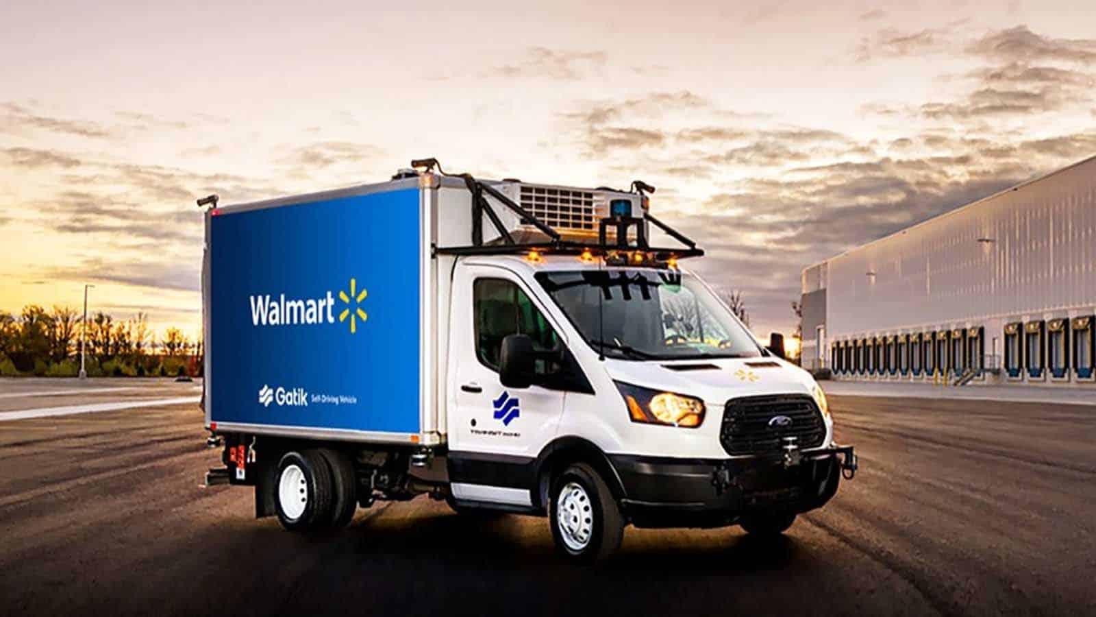 Walmart self-driving delivery truck