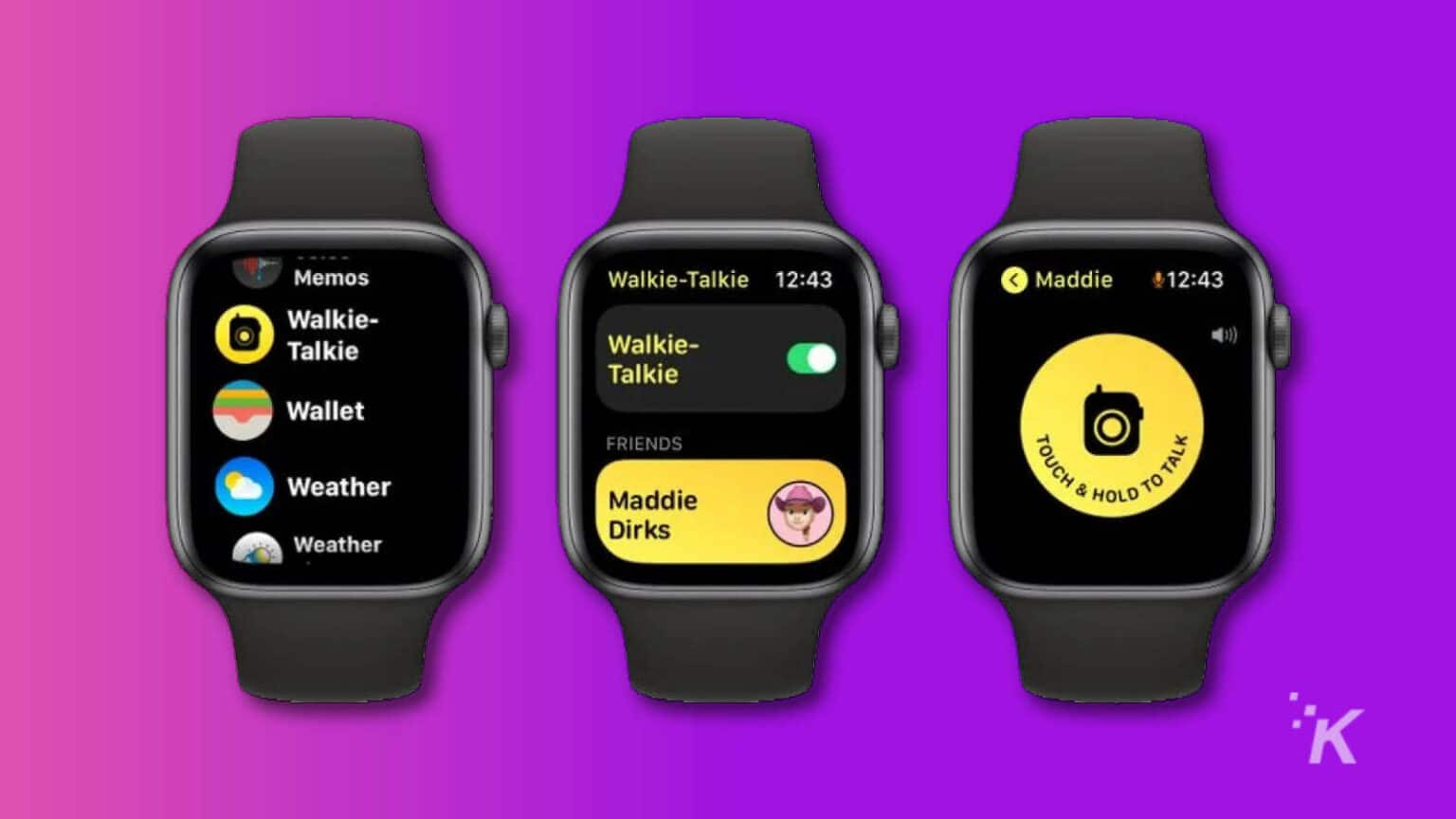 Here's how to use the walkietalkie feature on Apple Watch