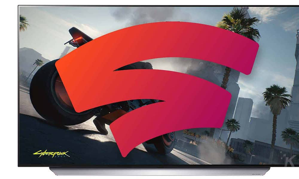 google stadia on LG tv