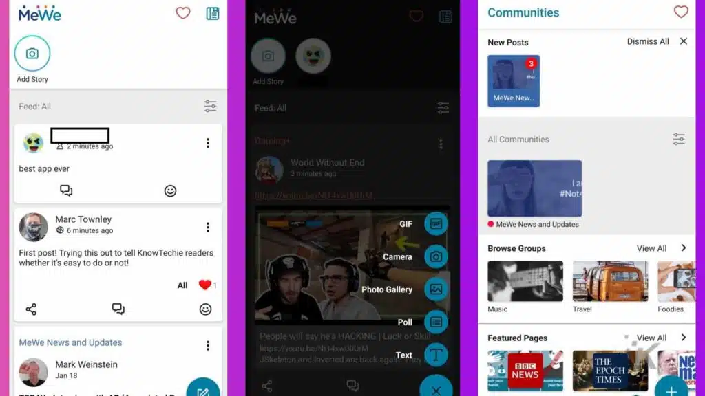 mewe screenshots