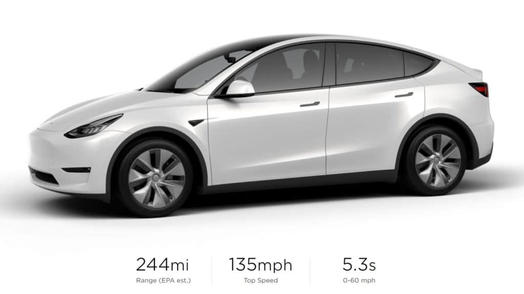 tesla model y standard edition