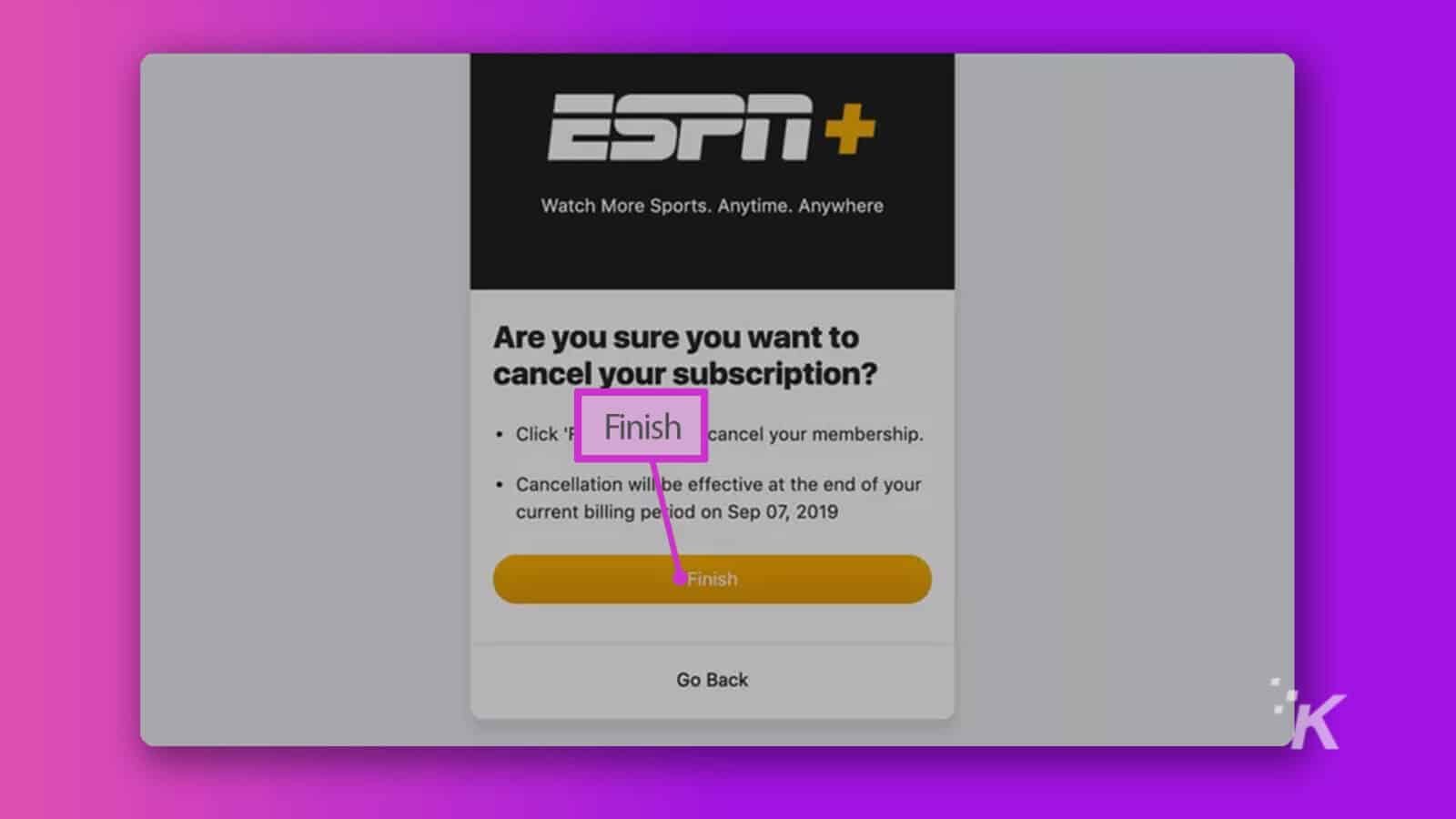 Here's how to cancel your ESPN+ subscription | KnowTechie - Can You Cancel Espn Plus At Any Time
